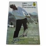 Jack Nicklaus Signed 1979 The Open at St. Andrews Program - Defending Champ on Cover JSA ALOA