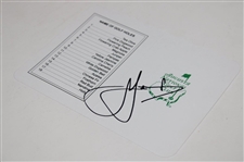 Cam Smith Signed Augusta National Golf Club Scorecard JSA ALOA