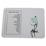 Justin Rose Signed Augusta National Golf Club Scorecard JSA ALOA