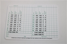 Justin Rose Signed Augusta National Golf Club Scorecard JSA ALOA