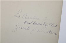 Bobby Jones & George Von Elm at La Cumbre Golf & Country Club Original Photo 