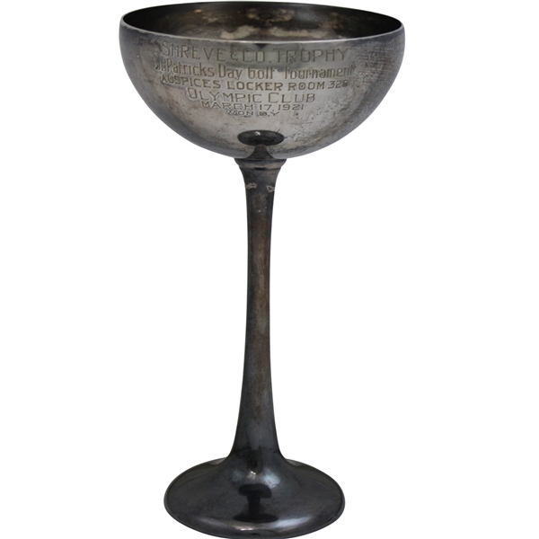 1921 Olympic Club St. Patricks Day Golf Tournament Shreve & Co. Trophy
