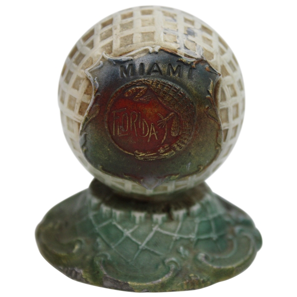 Miami Florida Mesh Golf Ball Paperweight