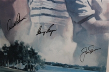 Palmer, Player & Nicklaus Signed 1997 The Big Three Invitational Poster JSA ALOA - Framed
