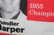 Bank of America Colonial 1955 Champion Chandler Harper Large Course Flown Banner