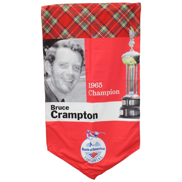 Bank of America Colonial 1965 Champion Bruce Crampton Large Course Flown Banner