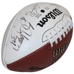 Palmer, Bo Jackson, Marino, Starr & others Signed Wilson Football JSA ALOA