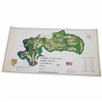 1968 Cypress Point Club Pebble Beach JP Izatt Visual Survey Course Map