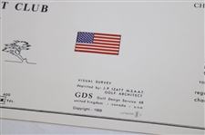1968 Cypress Point Club Pebble Beach JP Izatt Visual Survey Course Map