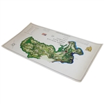 1968 Cypress Point Club Pebble Beach JP Izatt Visual Survey Course Map