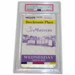 2019 Masters Full Ticket Berckmans Place Augusta Practice Rounds PSA 8 NM-MT