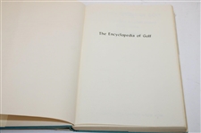 Gene Sarazen's Personal Author Signed 1964 'The Encyclopedia Of Golf' Revised Edition Book By Nevin Gibson