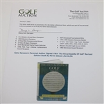 Gene Sarazen's Personal Author Signed 1964 'The Encyclopedia Of Golf' Revised Edition Book By Nevin Gibson