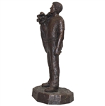 Michael Garman Long Ball #910 Bronzetone Statue
