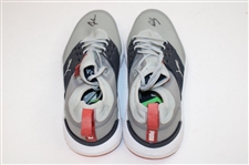 John Daly Signed Match Used Grey & Blue Puma Golf Shoes - Daly Collection