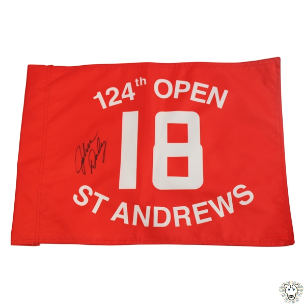 John Daly Signed 1995 OPEN Championship at St Andrews Red Flag JSA ALOA