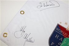 Love III, Woosnam, Mallon & Ochoa Signed World Golf Hall of Fame Flag JSA ALOA