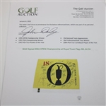 Multi Signed 2024 OPEN Championship at Royal Troon Flag JSA ALOA