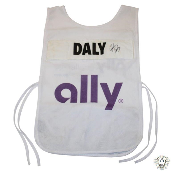 John Daly Signed Ally Challenge Caddy Bib - Daly Collection JSA ALOA