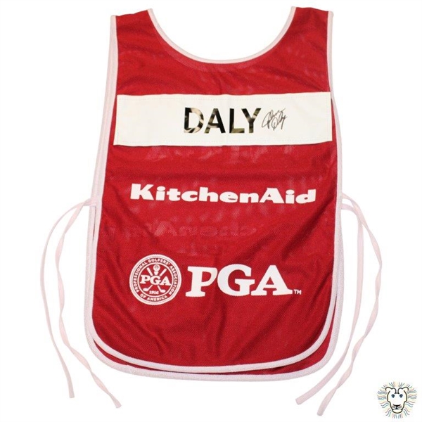 John Daly Signed 2019 Senior PGA Championship KitchenAid Caddy Bib - Daly Collection JSA ALOA