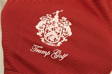 John Daly Signed Red And Grey Striped Dignity Collared Shirt with Sponsors JSA ALOA