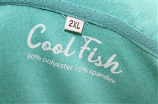 John Daly Signed Teal Cool Fish Pullover with Sponsors JSA ALOA