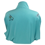 John Daly Signed Teal Cool Fish Pullover with Sponsors JSA ALOA