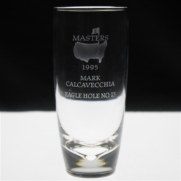 Mark Calcavecchias 1995 Masters Tournament Hole No. 13 Steuben Crystal Eagle Glass