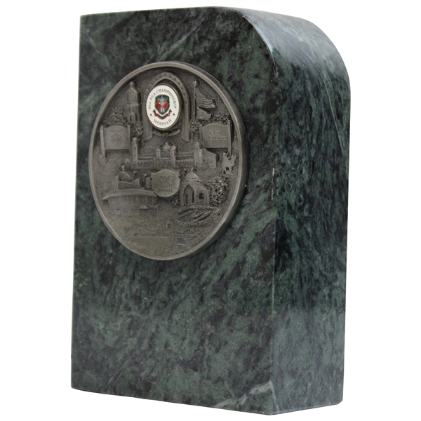 Mark Calcavecchias 1999 PGA Championship at Medinah Marble Bookend