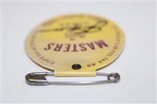 Jack Nicklaus Signed 1965 Masters Tournament SERIES Badge #20545 JSA ALOA