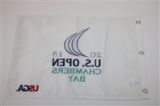 2015 US Open at Chambers Bay White Embroidered Flag