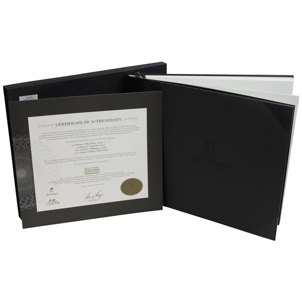 Gary Player Signed 2001 Limited Edition Gold Series 438/1500 The Art Of Player Book