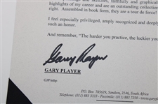 Gary Player Signed 2001 Limited Edition Gold Series 438/1500 'The Art Of Player' Book
