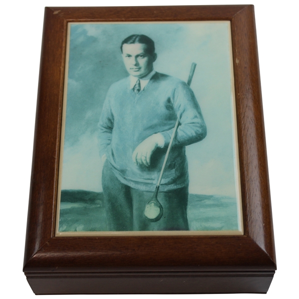 Bobby Jones Ceramic Photo Wood Box