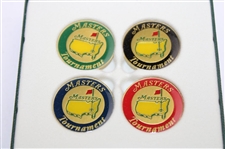 2016 Masters Tournament Ydg Guide, Set of Four (4) Ball Markers & Divot Tool w/Ballmarkers