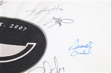 Spieth, Mcilroy, Thomas, & Other Champs Signed Tour Championship East Lake Flag JSA ALOA
