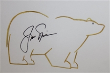 Jack Nicklaus Signed Original Golfer Bear Logo - Framed JSA ALOA