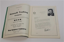 Arnold Palmer Signed 1953 Ohio State Amateur Program JSA ALOA