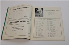 Arnold Palmer Signed 1953 Ohio State Amateur Program JSA ALOA