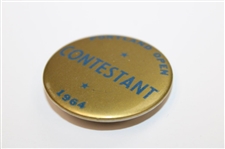 1964 Portland Open Contestant Badge - Nicklaus Win - Charles Coody Collection