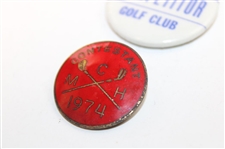 Five (5) Tournament Contestant Badges - Cajun, Lucky, 500 Festival & more - Charles Coody Collection