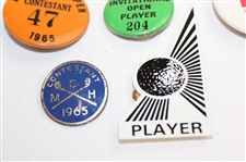 Ten (10) Tournament Contestant Badges - Memphis, Dallas, Minnesota & more - Charles Coody Collection