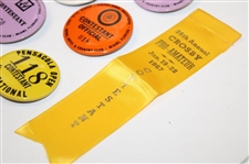 Ten (10) Tournament Contestant Badges - Doral, Crosby, Colonial & more - Charles Coody Collection