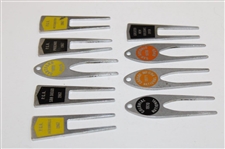 Nine (9) Tournament Contestant Divot Tools - 1967, 1970, 1971 & Undated - Charles Coody Collection
