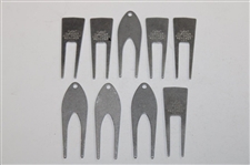 Nine (9) Tournament Contestant Divot Tools - 1967, 1970, 1971 & Undated - Charles Coody Collection