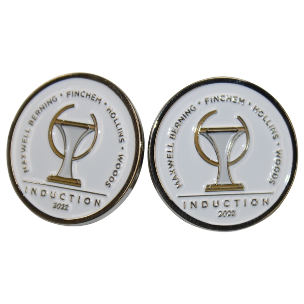 Pair of 2022 World Golf Hall of Fame Inductions Pins - Woods