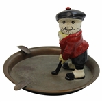 Vintage Dunlop Man in Red Coat Putting Ash Tray