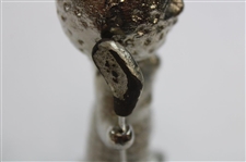 Silver King Golf Ball Man Mini Display Statue Holding A Club