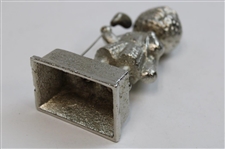 Silver King Golf Ball Man Mini Display Statue Holding A Club