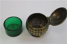 Vintage Golf Ball Shape Candle/Holder JB 3482